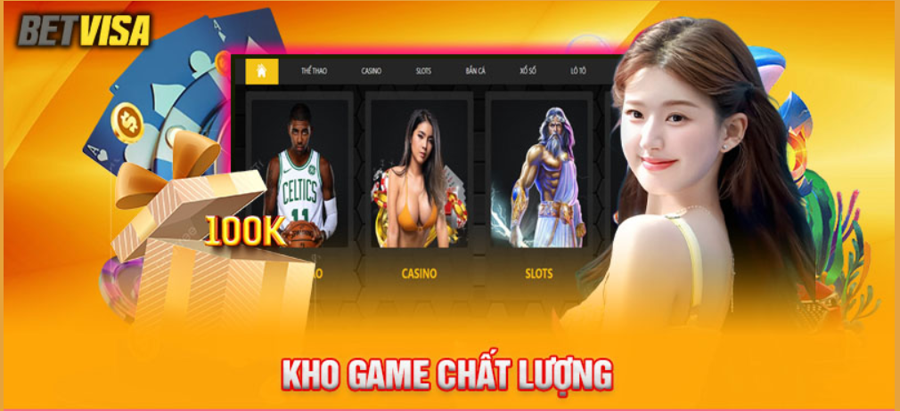 Betvisa sở hữu kho game đa dạng – phong phú