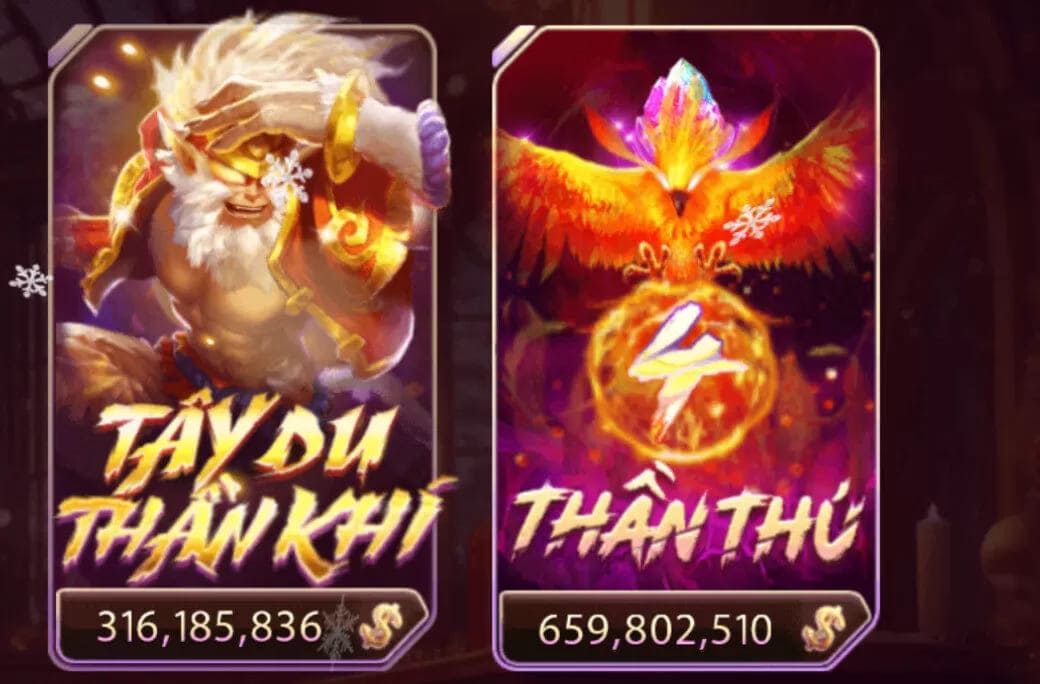 Game nổ hũ 4 thần thú Betvisa hấp dẫn