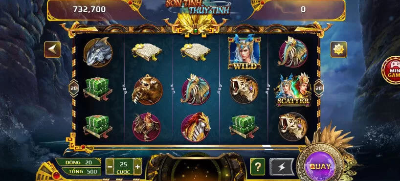Cách chơi Nổ Hũ Sơn Tinh Thuỷ Tinh Betvisa